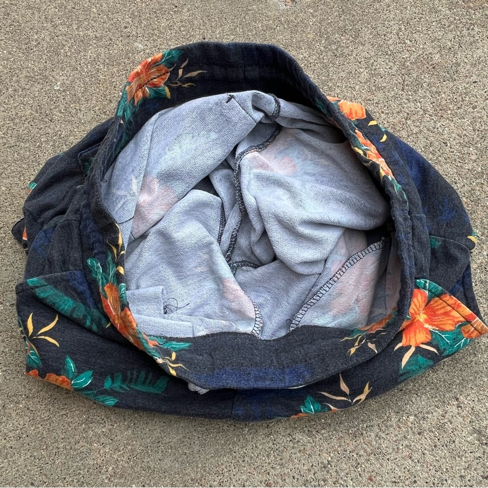 H&M Divided Terry‎ Knit Sweat Shorts Men’s M Cotton Blend Floral Pockets Pull On - Picture 4 of 9